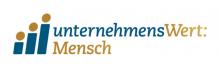 Logo unternehmensWert:Mensch beteiligungsorientierte Beratung von KMU bei der Entwicklung einer zukunftsfähigen und mitarbeiterorientierten Personalpolitik